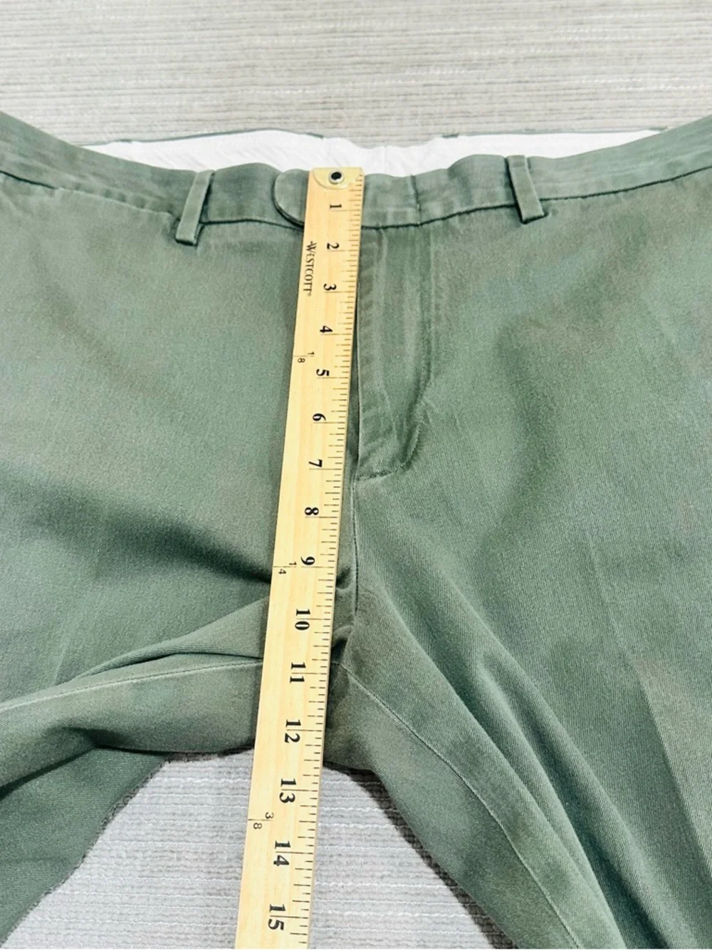 J. Crew Men's Bowery‎ Stretch Slim Fit Chino Pants Navy Green Size W38 L32